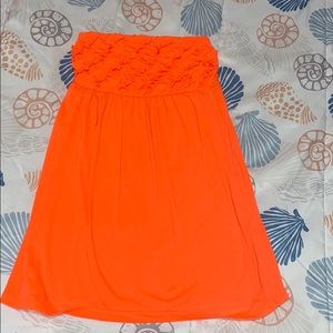 Medium Swimsuit coverup dress with ruffles on top